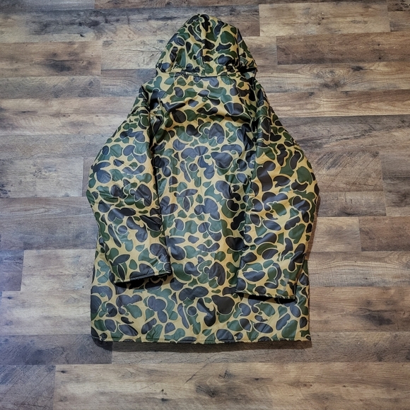 Vintage Wetha Guard Academy Broadway Men's Zip-Up Duck Camo Rain Jacket Size SM - Picture 9 of 9